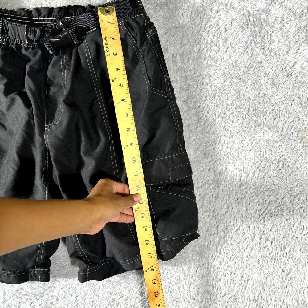 HOSS Technical Gear Cycling Shorts Men Medium Black Padded Chamois Liner Pockets
